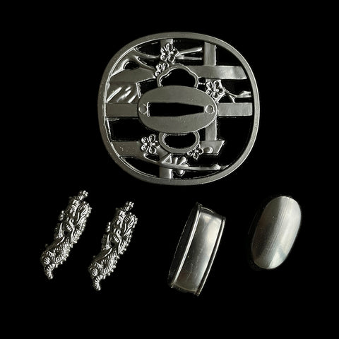 ​Custom Samurai Swords Single-color Zinc Alloy Tsuba-COOLKATANA