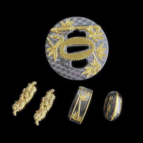 ​Custom Samurai Swords Two-color Zinc Alloy Tsuba-COOLKATANA-QQ-518
