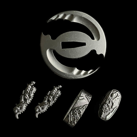 ​Custom Samurai Swords Single-color Zinc Alloy Tsuba-COOLKATANA