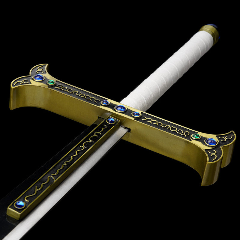 One Piece Dracule Mihawk Yoru Black Sword Replica Anime Katana 