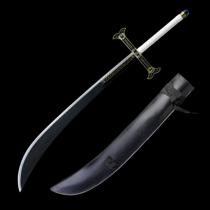 One Piece Dracule Mihawk Yoru Black Sword Replica Anime Katana 