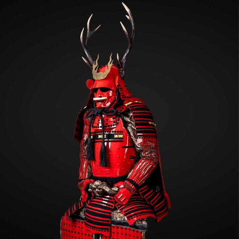 Traditional Masamune Date Samurai Yoroi with Tokugawa Clan Crest

