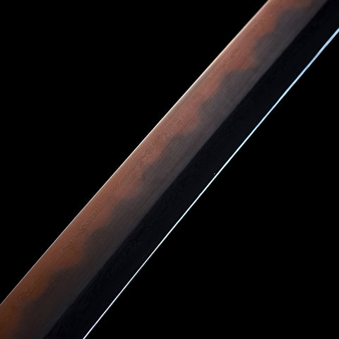 anime katana one piece roronoa zoro swords Shusui Sword Folded Steel Clay Tempered  Hand Sharpening SL-1279 COOLKATANA 9