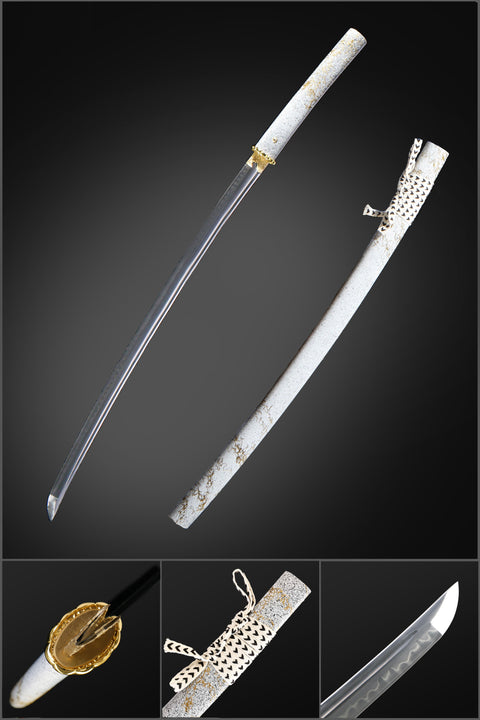 Ghost of Yotei Atsu Gilded Dawn Katana T10 clay tempered steel