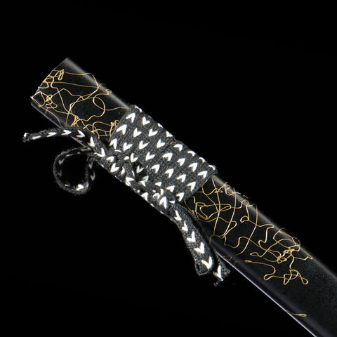 Ghost of Yotei Gilded Night katana saya and scabbard
