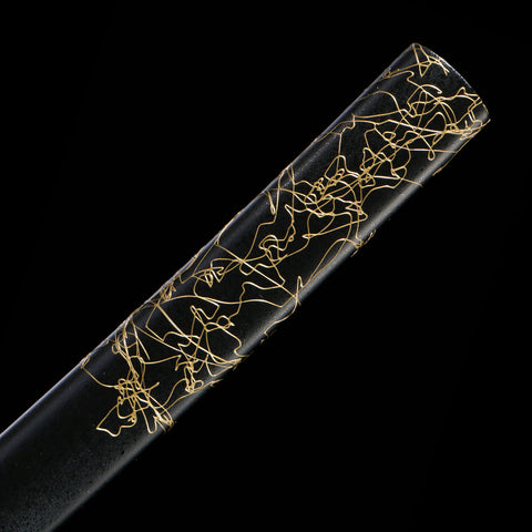 Ghost of Yotei Gilded Night sword saya and scabbard