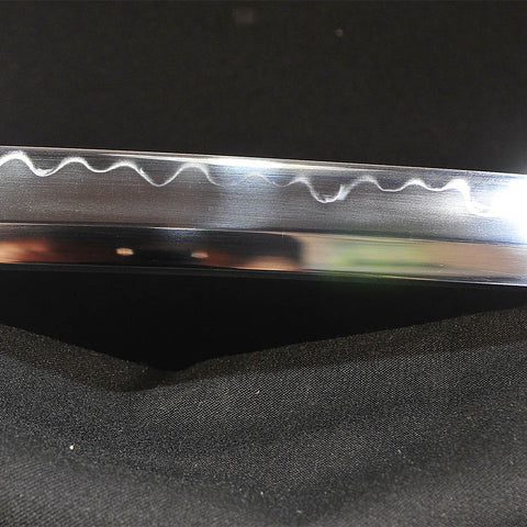 Hand Forged Japanese Samurai Sword Clay Tempered Katana With Shell Saya