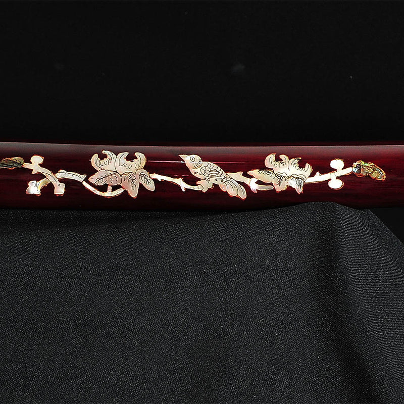 Hand Forged Japanese Samurai Sword Clay Tempered Katana With Shell Say 