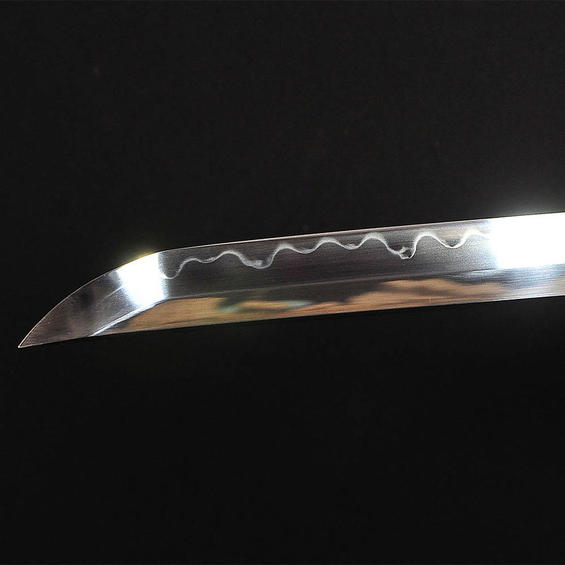 Hand Forged Japanese Samurai Sword Clay Tempered Katana With Shell Say 