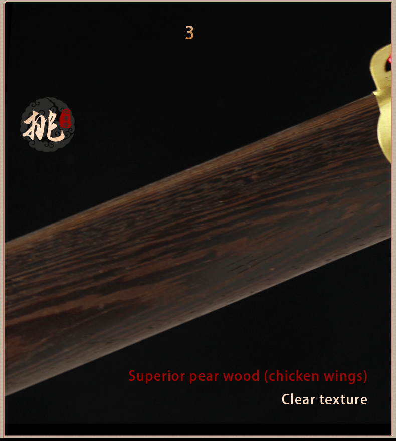 Handmade Chinese Sword Copper Coin Tai Chi Jian Longquan Sword Rosewood Scabbard - COOLKATANA 
