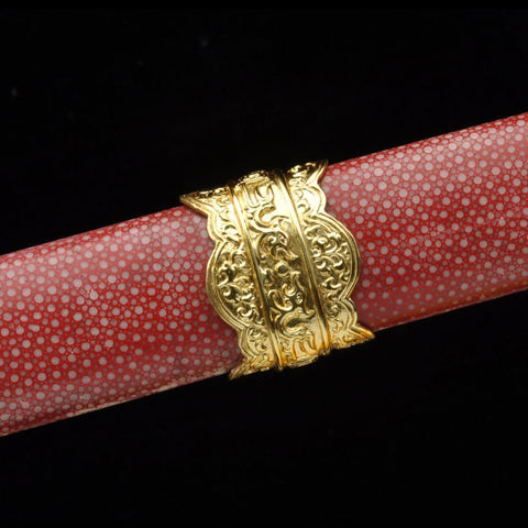 Handmade Chinese Sword Emperor Kangxi's Sword Folded Steel Blade Genuine Ryaskin Scabbard-COOLKATANA-SL-3017-U