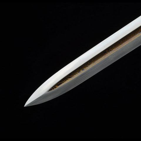Handmade Chinese Sword Emperor Kangxi's Sword Folded Steel Blade Genuine Ryaskin Scabbard-COOLKATANA-SL-3017-U