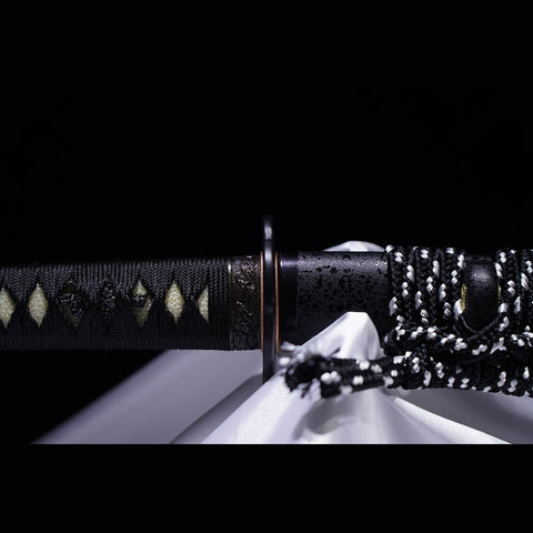 Hand Forged Japanese Samurai Sword High Hardness High Toughness Tool Steel Vacuum+Cryogenic-COOLKATANA-ZS-0014-U