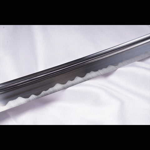 Hand Forged Japanese Samurai Katana Sword Manganese Steel Blade Clay Tempered Brass Tsuba-COOLKATANA-ZS-0062-U