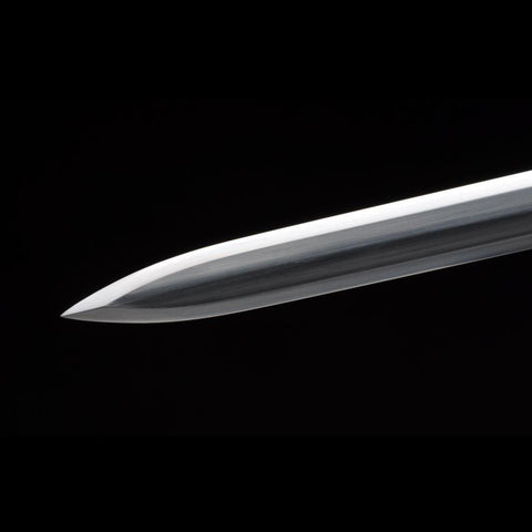 Handmade Chinese Sword Double Dragon Han Jian Folded Steel Blade Ebony Scabbard-COOLKATANA-SL-6009-U