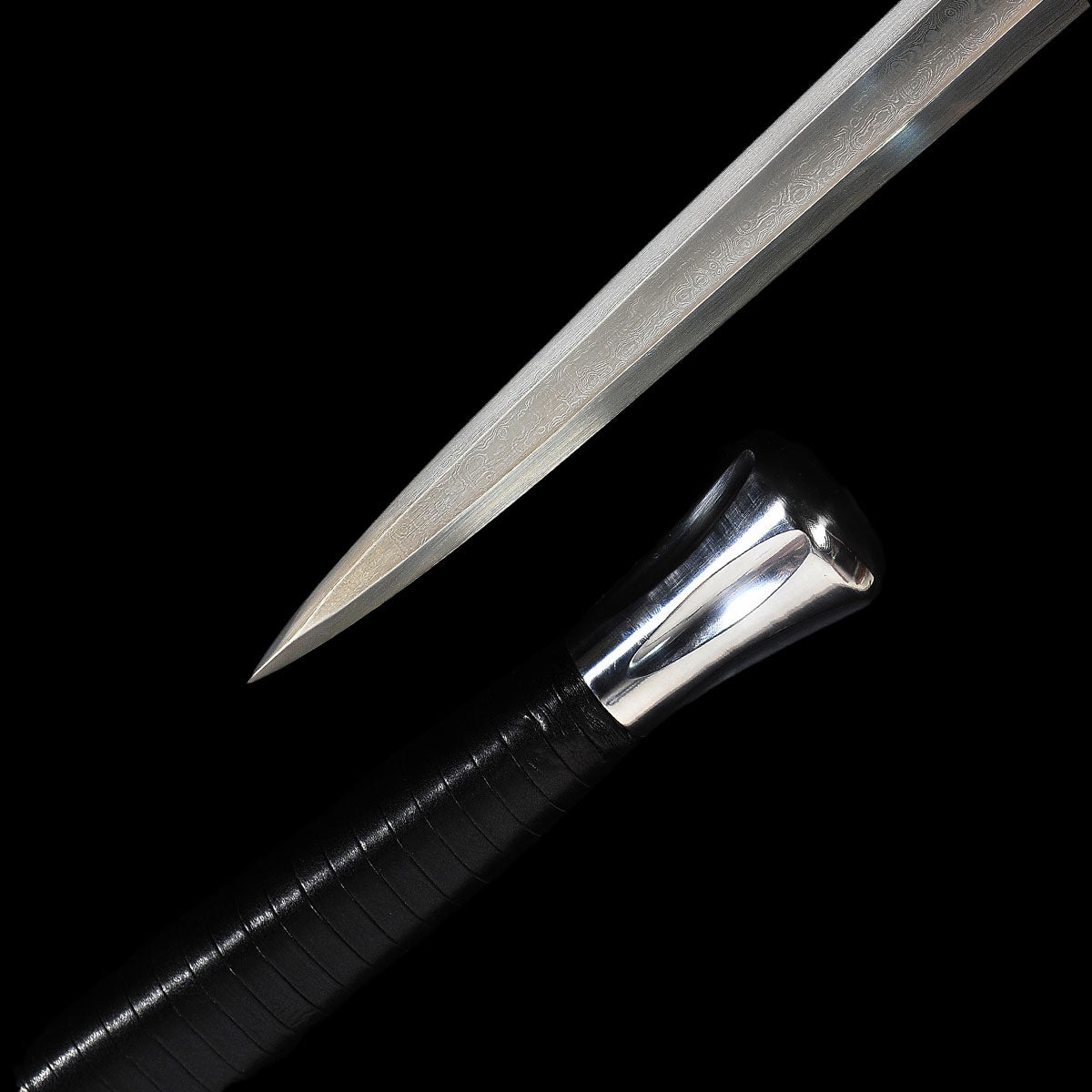 Hand Forged European Sword Scourge Of Mankind 1095 Folded Steel Iron ...