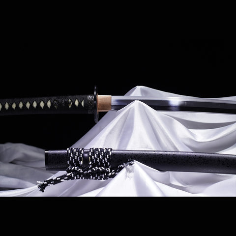 Hand Forged Japanese Samurai Sword High Hardness High Toughness Tool Steel Vacuum+Cryogenic-COOLKATANA-ZS-0014-U