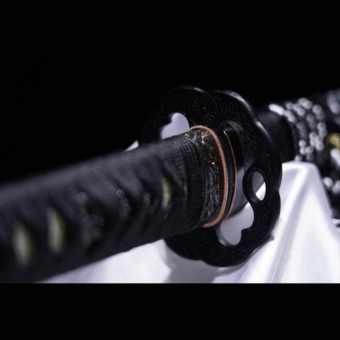 Hand Forged Japanese Samurai Sword High Hardness High Toughness Tool Steel Vacuum+Cryogenic-COOLKATANA-ZS-0014-U