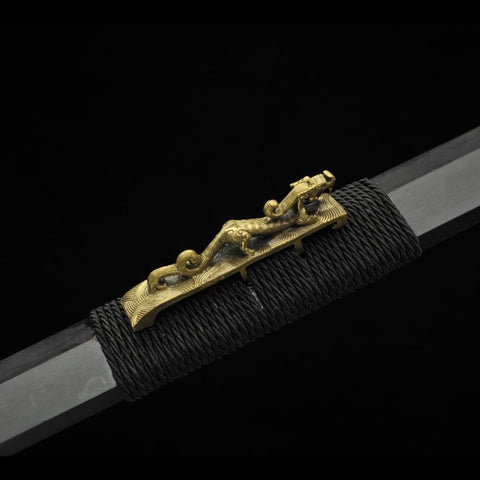Handmade Chinese Sword Warring States Sword Folded Steel Blade Hand Finely Ground-COOLKATANA