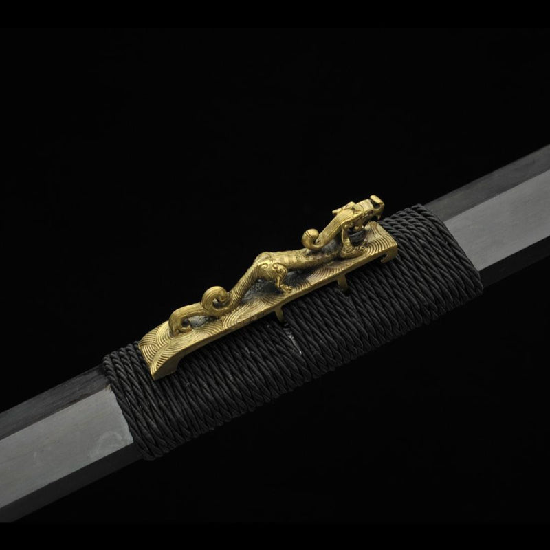 Handmade Chinese Sword Warring States Sword Folded Steel Blade Hand Finely Ground - COOLKATANA 