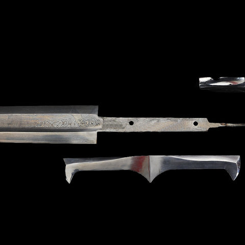 Hand Forged European Sword Scourge Of Mankind 1095 Folded Steel Iron Fittings-COOLKATANA-SL-1398-U