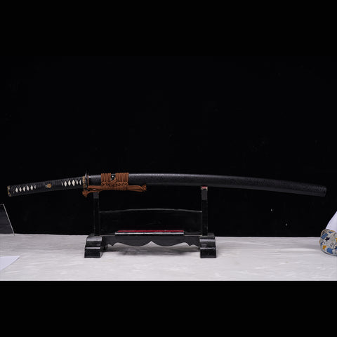 Hand Forged Japanese Samurai Sword Smelted Steel Sashikomi A+ Polishing Grade Clay Tempered-COOLKATANA-ZS-0026-U