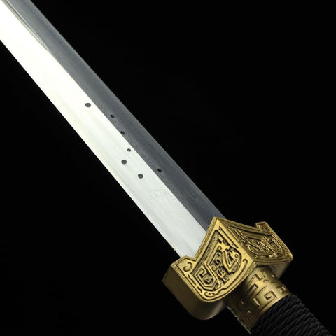 Handmade Chinese Sword Warring States Sword Folded Steel Blade Hand Finely Ground-COOLKATANA