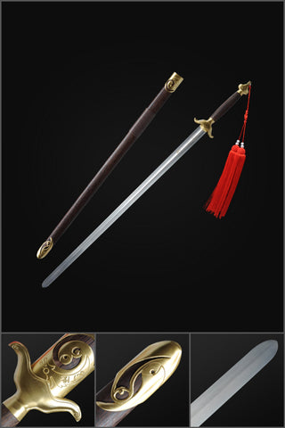Handmade Chinese Sword Shenwu Pure Copper Tai Chi Jian Stainless