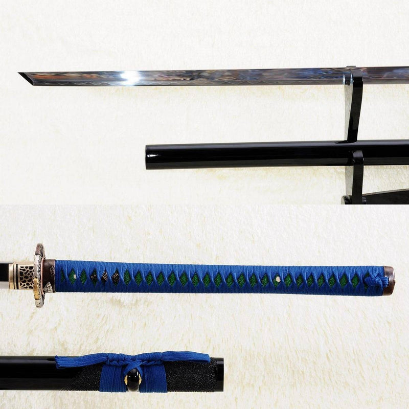 Hand Forged Japanese 53inch Chokuto Ninja Sword Mirrorlike Straight Bl 