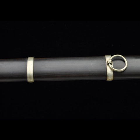 Handmade Chinese Sword Plain Warring States Jian Folded Steel Blade Double Edge Hand-Carved-COOLKATANA-SL-3078-U