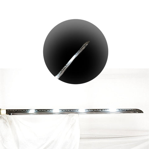 Hand Forged Japanese Chokuto Ninja Sword Straight Blade 1095 Steel Clay Tempered Hand-Drawing Saya-COOLKATANA-SL-1342-U