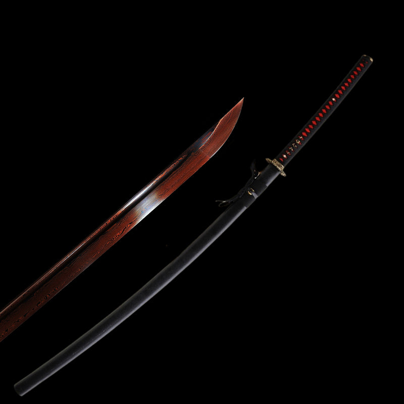 Hand Forged 53inch Nodachi Japanese Samurai Long Sword Folded Steel Re 
