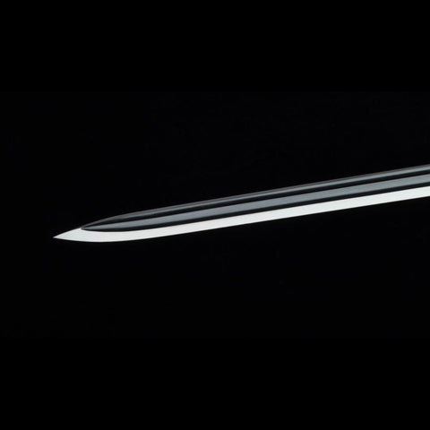 Handmade Chinese Sword Plain Warring States Jian Folded Steel Blade Double Edge Hand-Carved-COOLKATANA-SL-3078-U