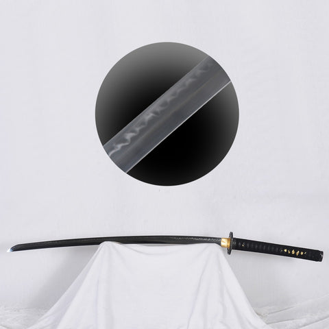 Handmade Japanese 42inch Samurai Katana Sword 1095 High Carbon Steel Clay Tempered Blade Iron Tsuba-COOLKATANA