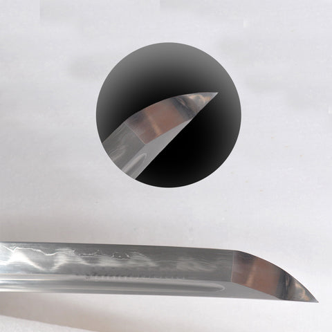 Hand Forged Japanese Samurai Sword Clay Tempered Katana Honsanmai Copper Tsuba Full Tang-COOLKATANA-SL-1208-U