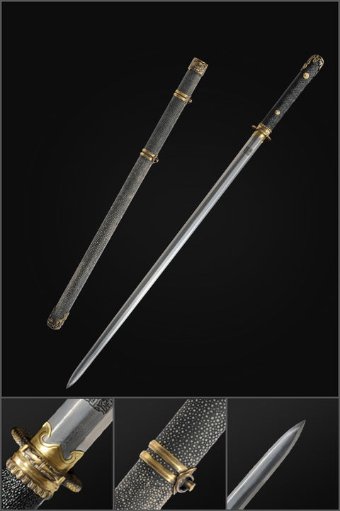 Handmade Chinese Sword Loyalty Sword Folded steel Finely Sharpened Eight-sided Blade-COOLKATANA-SL-6059-U