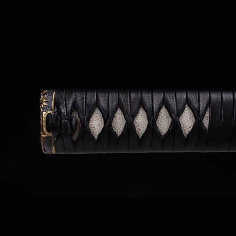 Hand Forged Japanese Samurai Sword Smelted Steel Sashikomi A+ Polishing Grade Clay Tempered-COOLKATANA-ZS-0026-U