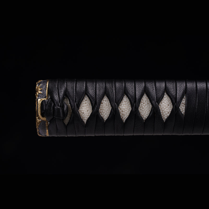 Hand Forged Japanese Samurai Sword Smelted Steel Sashikomi A+ Polishing Grade Clay Tempered - COOLKATANA 