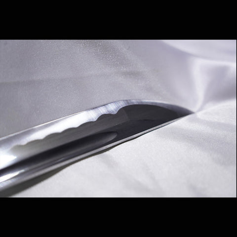 Hand Forged Japanese Wakizashi Sword Manganese Steel Oil Quenching Iron Tsuba-COOLKATANA-ZS-0081-U