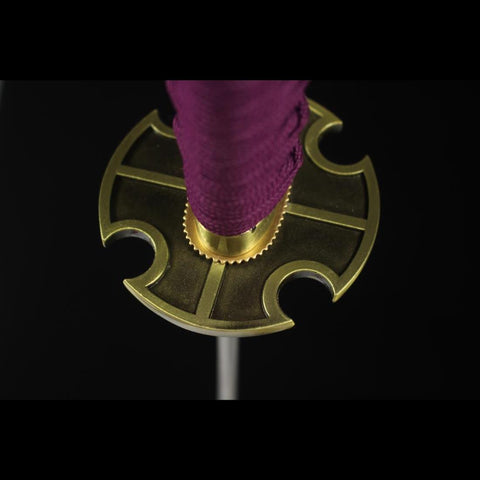 Anime sword Nidai Kitetsu One Piece Samurai Sword T10 Steel Blade Tsuba Fitting HY-0004 COOLKATANA 8