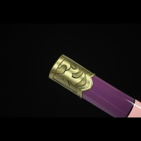 Handmade Anime One Piece Nidai Kitetsu Samurai Sword T10 Steel Blade Full Tang Clay Tempered Shinogidukuri-COOLKATANA