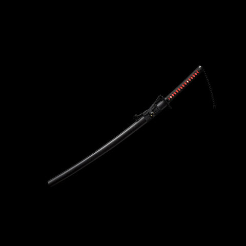 Hand Forged Anime Bleach Ichigo Bankai Sword Tensa Zangetsu Hand Polished 1060 Carbon Steel Black Blade-COOLKATANA