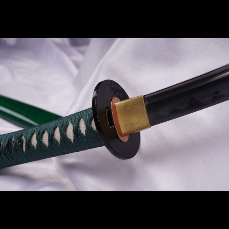 Hand Forged Japanese Wakizashi Sword Naginata Type Folded Steel Clay T 