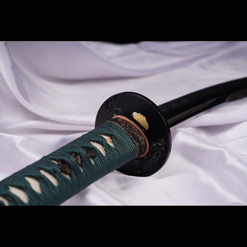Hand Forged Japanese Wakizashi Sword Naginata Type Folded Steel Clay T 