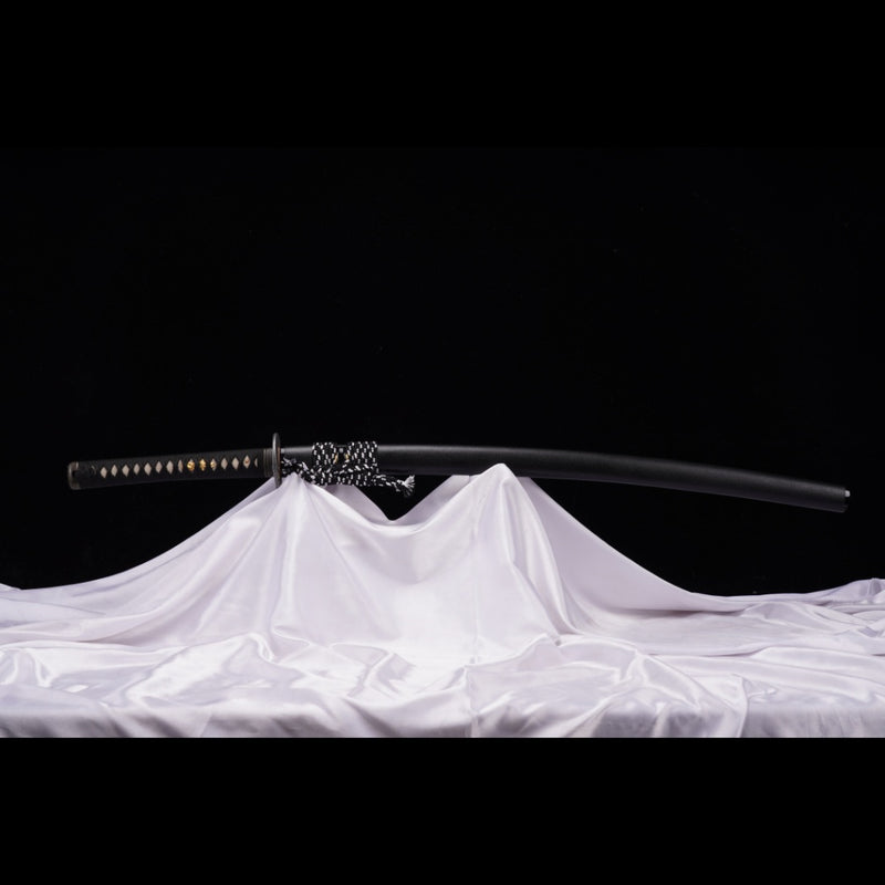 Hand Forged Japanese Samurai Katana Sword Manganese Steel Brushed Oil  