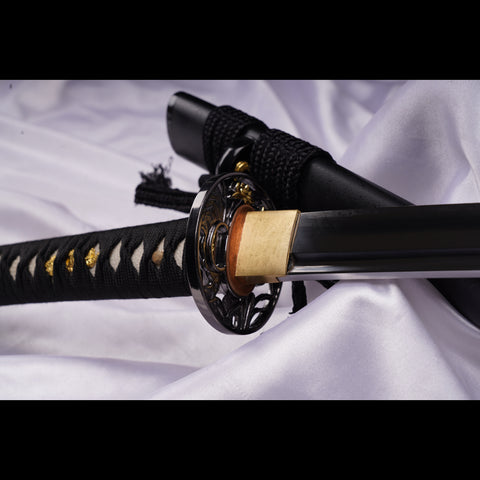 Hand Forged Muramasa Japanese Samurai Sword Manganese Steel Blade Oil Quenching Alloy Tsuba-COOLKATANA