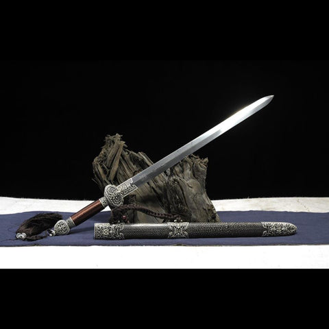 Handmade Chinese Sword Little JinFu Short Sword Folded Steel Blade Finely Polished-COOLKATANA-SL-7125-U