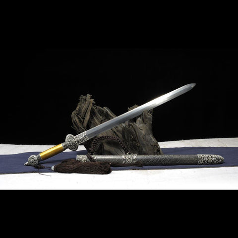 Handmade Chinese Sword Little JinFu Short Sword Folded Steel Blade Finely Polished-COOLKATANA-SL-7125-U