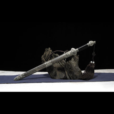 Handmade Chinese Sword Little JinFu Short Sword Folded Steel Blade Finely Polished-COOLKATANA-SL-7125-U