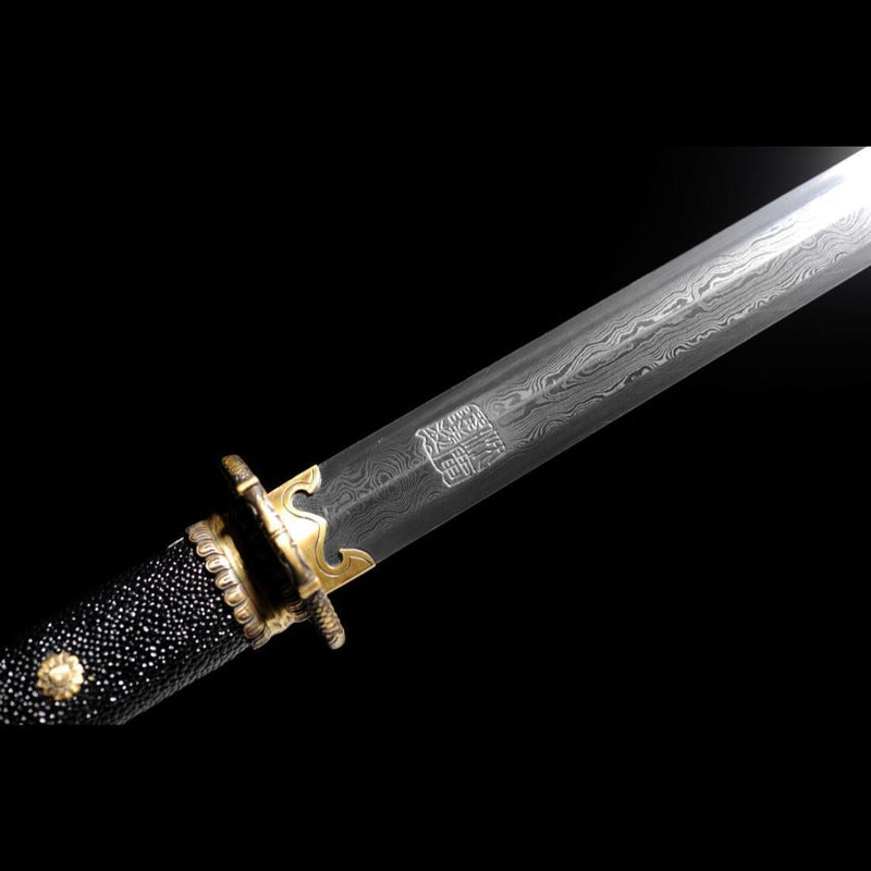 Handmade Chinese Sword Loyalty Sword Folded steel Finely Sharpened Eight-sided Blade - COOLKATANA 